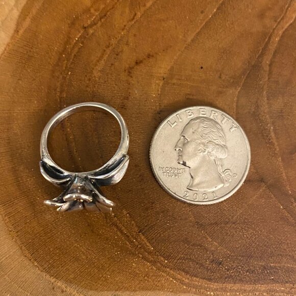 RETIRED James Avery April Flower Ring, Size 7 - Picture 4 of 4